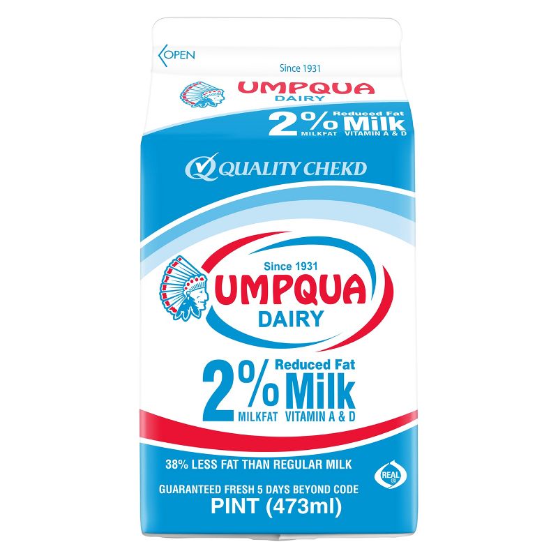 Umpqua 2% Milk - 1pt, 1 of 2