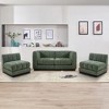 128” Chenille Sectional Couch, 4 Seater L Shape Modular Sofa Set for Living Room Office-Morden Fort - 2 of 4