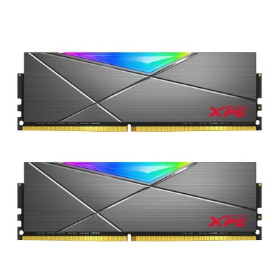 XPG SPECTRIX D50 RGB Desktop Memory: 16GB (2x8GB) DDR4 4133MHz CL19 Grey - 2pc