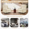 Oversized Rocker Recliner Chair,Modern Manual Oversized Recliner Chairs w/Armrest, Backrest, 2 Cup Holders, Side Pocket,Lazy Chair for Living Room - 3 of 4