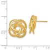 Black Bow Jewelry 18mm Polished and Twisted Love Knot Earrings in 14k Yellow Gold - 4 of 4