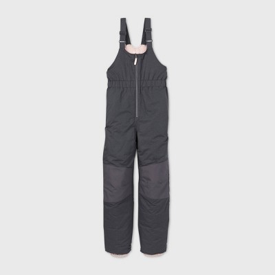 girls gray snow pants