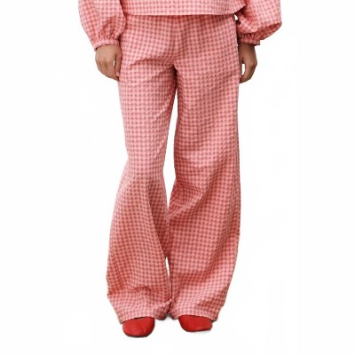 Women's Ismery Gingham Trousers - FRNCH