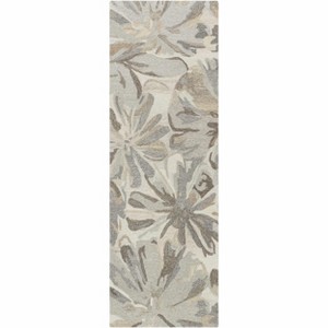 Hauteloom Ilfeld Athena Beige Floral Wool Rug - 1 of 4