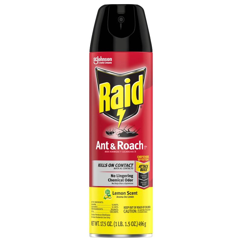Raid Ant and Roach Killer Lemon Scent - 17.5oz, 5 of 15