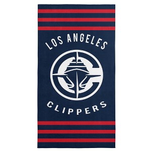 Los Angeles Clippers NBA Stripes Beach Towel 30 x 60 inches - 1 of 4