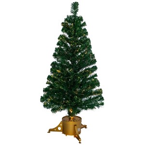 Northlight Pre-Lit Medium Color Changing Fiber Optic Artificial Christmas Tree - 4' - 1 of 4