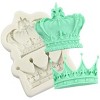 O'Creme Double Crown Silicone Fondant Mold - 1.5" x 1.25" - White - image 3 of 4