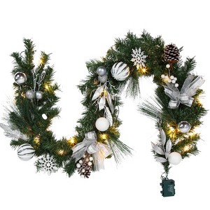 6 Ft Christmas Garland with Lights - 1 of 4
