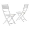 PAGED Patio Dining Chairs,Modern Outdoor Dining Chairs with Folding Style,Armless Wood Chairs Suitable for Patio,Garden,2pc - 4 of 4