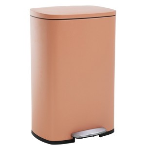 BestMassage Trash Can 13 Gallon/50L Stainless Steel Garbage Can with Removable Inner Bucket Slow-Close Lid and Odor-Proof Bin - 1 of 4