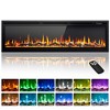 Simzlife Electric Fireplace Recessed Wall Mounted Freestanding with Remote Control - 2 of 4