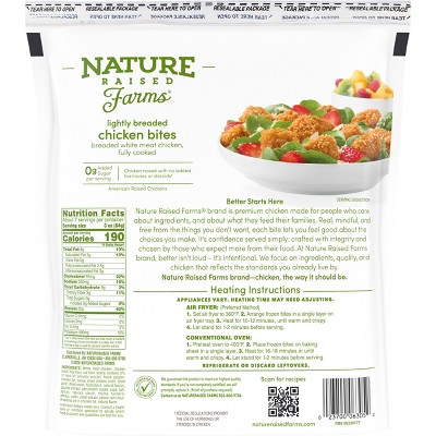 Nature Raised Farms Lightly Breaded Boneless Chicken Bite - 22oz