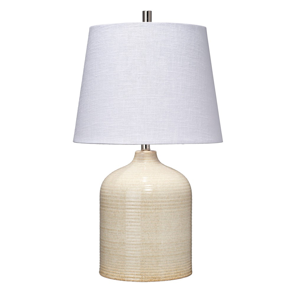 Photos - Floodlight / Street Light Bradley Ceramic Table Lamp Taupe - Splendor Home