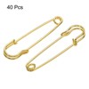 Unique Bargains Metal DIY Blankets Crafts Brooch Making Home Sewing Large Safety Pins 40 Pcs - 3 of 4