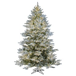 Vickerman Flocked Sierra Fir Artificial Christmas Tree : Target