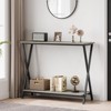 Sofa Tables – Slim Long Console Table for Behind Couch, 2-Tier Industrial Design Entryway Console Table for Living Room, Hallway, and Foyer - 3 of 4
