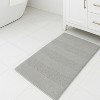 Knightsbridge Stylish Comfortable Traditional Wide Cut Design 2 PC Cotton Bath Rug Set 20" X 30" & 24" X 40" White - 2 of 4