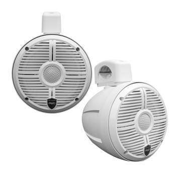 Wet Sounds RECON 6 POD-W - Wet Sounds 6.5 Inch Coaxial Tower Speakers, White Enclosures with White XW Grilles (Pair)
