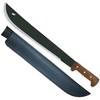 Condor Tool & Knife El Salvador Machete Wood Handle W/Leather Sheath - 1075 High Carbon Steel - 3mm Full Tang Heavy Duty Machete - 18in Blade - 32.5oz - 2 of 4