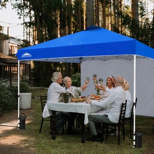 EAGLE PEAK 12x12ft Pop Up Canopy with One Sidewall, Easy Setup Event Instant Tent - 1 of 4