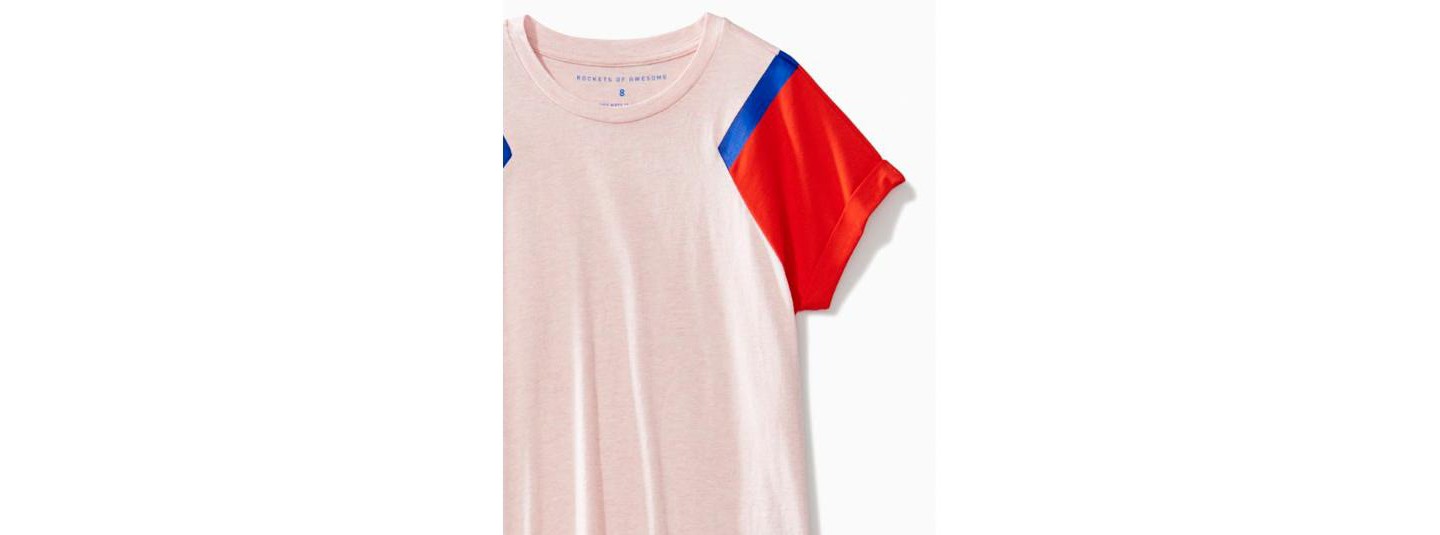 Футболка Rockets of Awesome Color Block Tee для девочек — фото 3