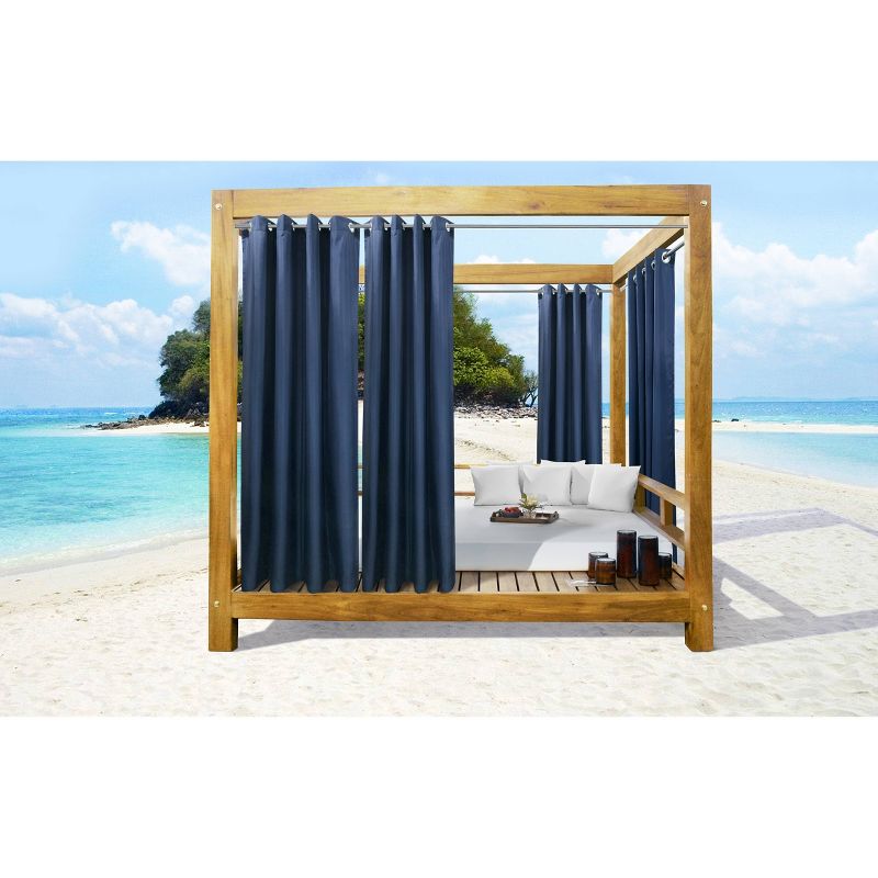Set of 2 Bimini Grommet Top Curtain Panels - Outdoor Décor, 3 of 9