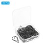 Unique Bargains Drop-Shaped Metal Prevent Tearing Pages Home Office Paper Clip 50 Pcs - 3 of 4