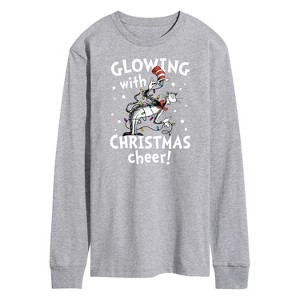 Men's - The Cat in the Hat - Glowing Christmas Cheer Long Sleeve Graphic T-Shirt - 1 of 4