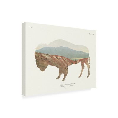 14x19 Beige and Brown Weather Treated Wood Framed Canvas Print