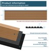 SMARTSTANDARD 105.9 in. x 20.47 in. x 0.9 in. Slat Wood Acoustic Sound Absorbing 3D Decorative Wall Paneling, 2-Pack - 3 of 4