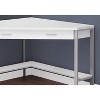 Monarch Specialties Computer Desk Home Office Corner Storage Drawers 42InchL Work Laptop Metal Laminate White Grey Contemporary Modern - 3 of 4