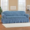 Collections Etc Ruffled Stretch Furniture Cover - 2 of 3