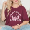 Simply Sage Market Women's I'd Rather Be Camping Tent Short Sleeve Graphic Tee - 2 of 4