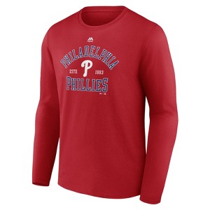 MLB Philadelphia Phillies Men's Long Sleeve Core T-Shirt - 1 of 3