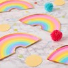 Blue Panda 48 Pack Rainbow Disposable Paper Plates for Kids Birthday Party 10 x 5.5 Inches - 2 of 4