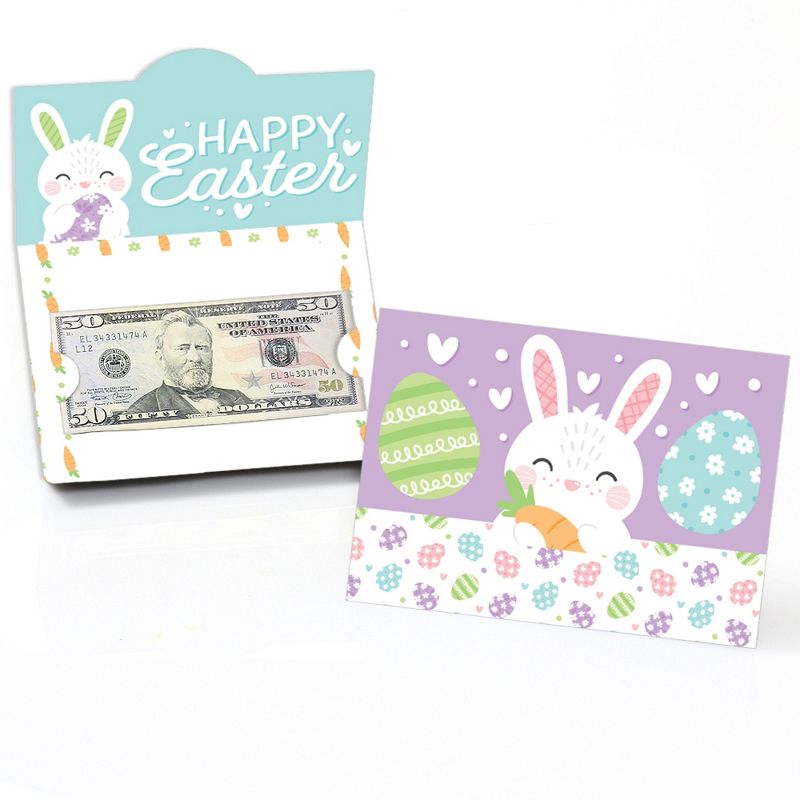 Big Dot of Happiness Spring Easter Bunny - Happy Easter Party Money and Gift Card Holders - Set of 8, 1 of 6