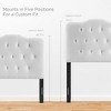 Modway Annabel Diamond Tufted Performance Velvet Twin Headboard in White - 4 of 4