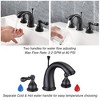 Yescom 3 Hole Bathroom Faucet Undermount Wall Mount Sink Faucet Widespread Mixer Taps w/Drain ORB Oil Rubbed Bronze - 3 of 4