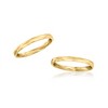Ross-Simons 18kt Gold Over Sterling Jewelry Set: 2 2mm Stackable Rings - 4 of 4