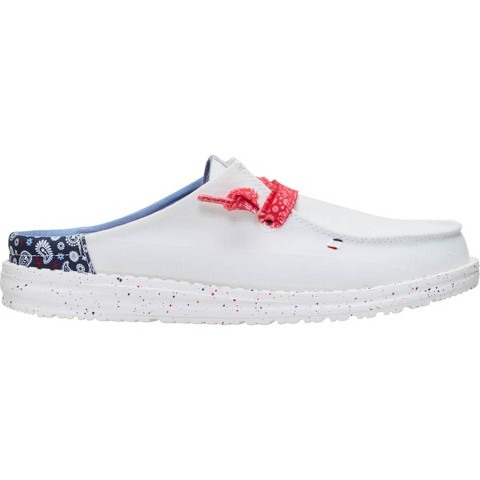 Обувь HEYDUDE Women Wendy Slip Americana Paisley, 4thof July Patriotic Shoes , White/Multi, W6