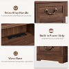 Vanity Desk with Mirror and Adjustable Lights, Makeup Vanity Desk with Drawers, Built-in Power Outlet & USB, Makeup Table for Bedroom - 4 of 4