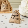 Sparkle and Bash 30 Pack Small Burlap Gift Bags with Drawstring for Wedding Party Favors, Jewelry, The Perfect Blend, 5 x 7 In - 2 of 4