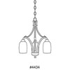 Progress Lighting Wisten Collection, 3-Light Chandelier, Brushed Nickel, Tulip-Shaped Glass Shades - 2 of 2