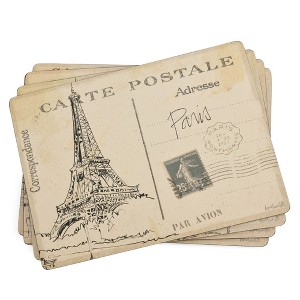 Pimpernel Postcard Sketches Placemats Set of 4 - 15.7 x 11.7 Inch - 1 of 4