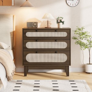 3 Drawer Dresser for Bedroom, Wide Modern Chest of Drawers - 1 of 4