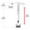 Ergotron 45-478-026 HX Wall Monitor Arm for 42" Monitors (Polished Aluminum) - 4 of 4