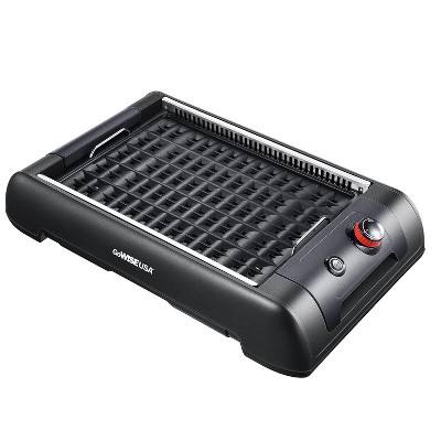 GoWISE USA GW88000 2 in 1 Indoor Smokeless Electric Grill with Griddle Plate