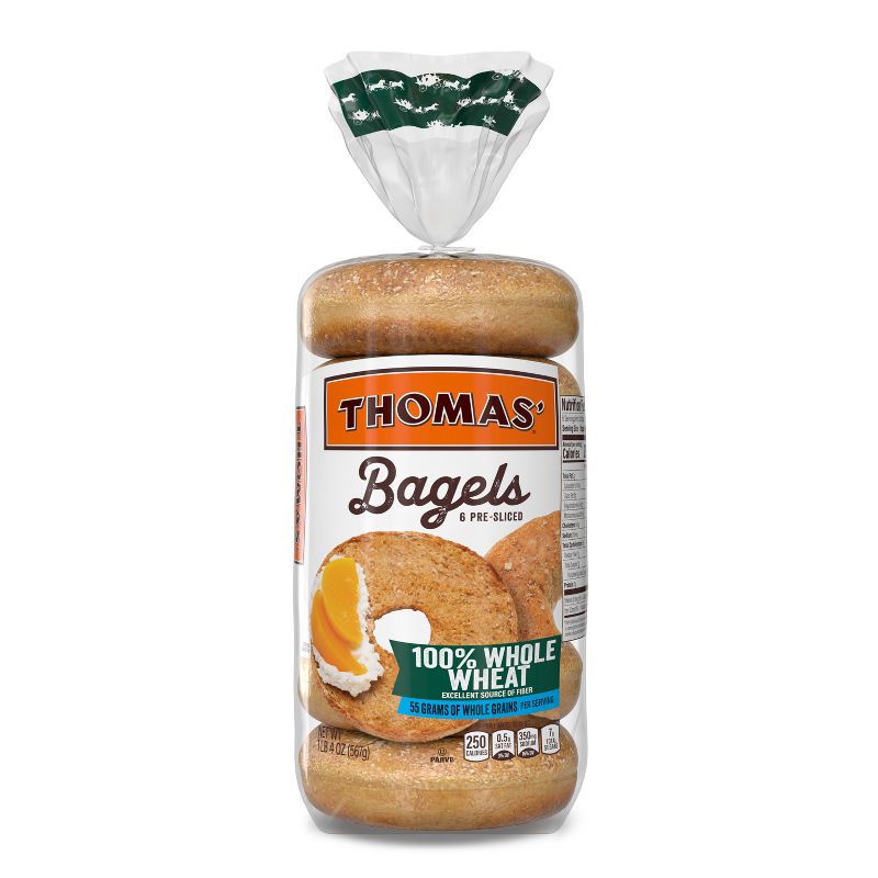 Thomas&#39; Whole Wheat Bagels - 20oz, 3 of 11