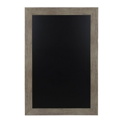 45" x 29" Beatrice Wide Framed Magnetic Chalkboard Rustic Brown - DesignOvation